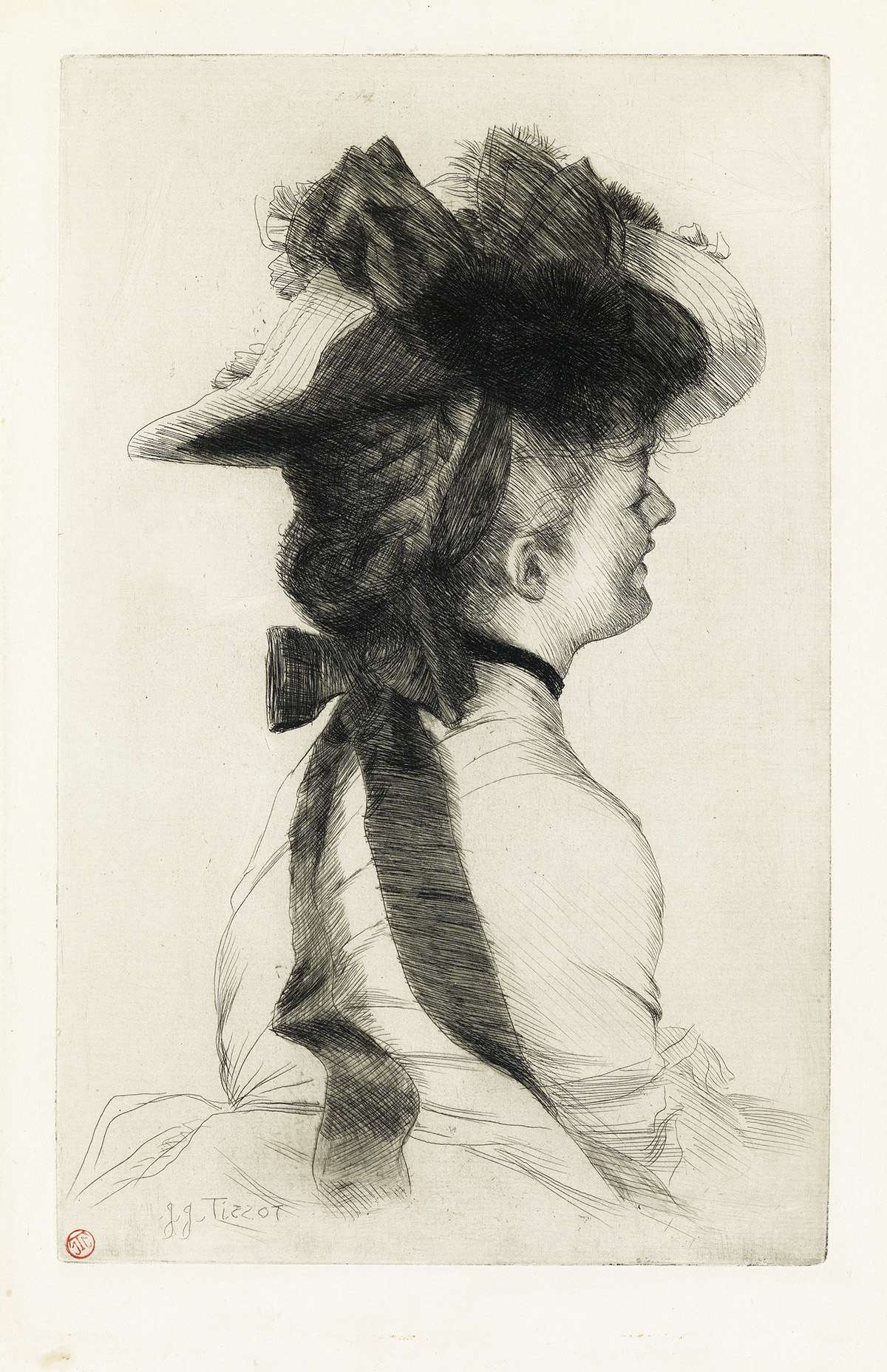JAMES JACQUES TISSOT Le Chapeau Rubens.